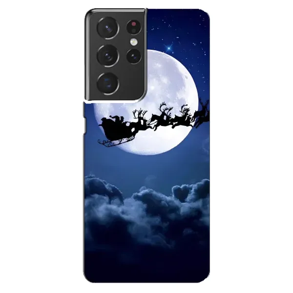Чехол с рисунком «Санта - луна» для Samsung Galaxy S21 ultra Чехол с рисунком «Санта - луна» для Samsung Galaxy S21 ultra