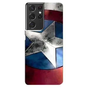 Чехол с Щитом Капитана Америки на Samsung Galaxy S21 ultra (Щит Капитана Америки)