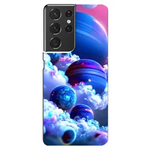Чохли КОСМОС на Samsung Galaxy S21 ultra (Сині планети)
