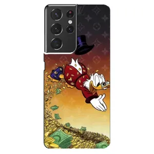 Силиконовый чехол для Samsung Galaxy S21 ultra (Скрудж Луи Виттон)