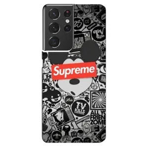 Чехол с рисунком «Supreme Маус» для Samsung Galaxy S21 ultra