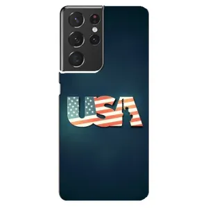 Чехол Флаг USA для Samsung Galaxy S21 ultra (USA)