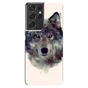 Чехол с Волком на Samsung Galaxy S21 ultra (Волк)