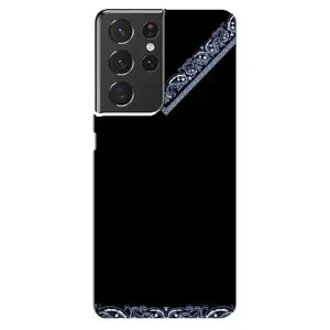 Силиконовый Чехол на Samsung Galaxy S21 ultra (Воротник вышиванки)