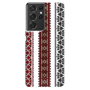 Силиконовый Чехол на Samsung Galaxy S21 ultra с картинкой Вышиванки (Вышиваночки)