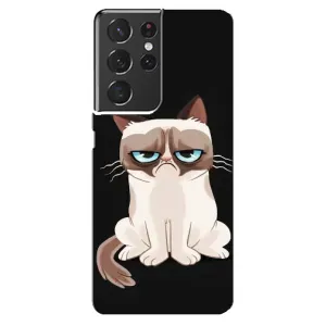 Чехол на тематику: Коты для Samsung Galaxy S21 ultra (Взгляд кота)