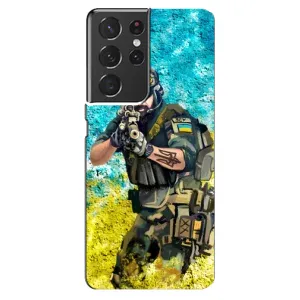 ЗСУ Чехлы (TPU) для Samsung Galaxy S21 ultra (ЗСУ Воин)
