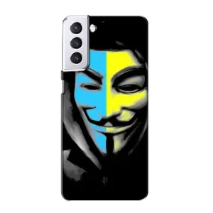 Чехол с Украинской символикой на Самсунг С21 (Анонимус патриот)