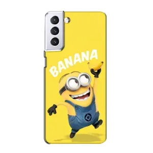 Мультяшный принт на Чехол для Самсунг С21 (Banana)