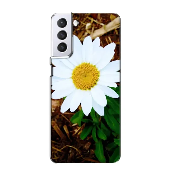 Чехол с рисунком «Белая ромашка» для Samsung Galaxy S21 Чехол с рисунком «Белая ромашка» для Samsung Galaxy S21
