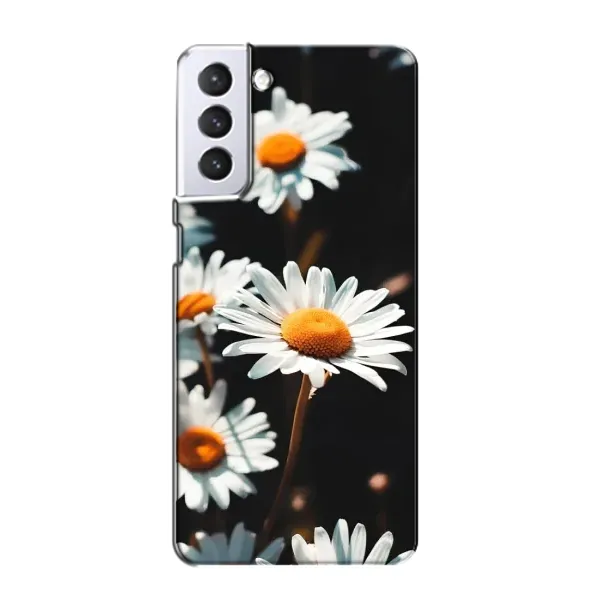 Чехол с рисунком «Белые ромашки» для Samsung Galaxy S21 Чехол с рисунком «Белые ромашки» для Samsung Galaxy S21