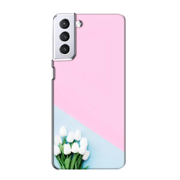 Чехол с рисунком «Белые тюльпаны» для Samsung Galaxy S21 Чехол с рисунком «Белые тюльпаны» для Samsung Galaxy S21