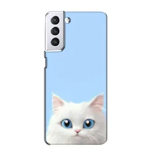 Чохол на тематику: Коти для Samsung Galaxy S21 (Білий кіт)