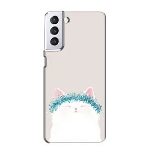 Чохол на тематику: Коти для Samsung Galaxy S21 (Білий котик)