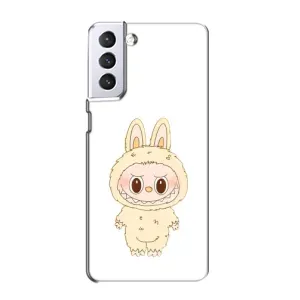 Чохол з принтом Лабубу для Samsung Galaxy S21 (Бежевий Лабубу)