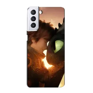 Чехол дракон Беззубик для Samsung Galaxy S21 (Беззубик и Иккинг)