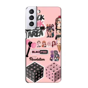Чохли з картинкою для Samsung Galaxy S21 (BLACK PINK колаж)