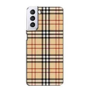 Чехол с Брендами одежды на Самсунг С21 (Burberry стиль)