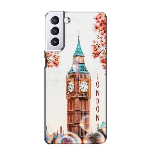 Чехол с рисунком «Часы Лондон» для Samsung Galaxy S21 Чехол с рисунком «Часы Лондон» для Samsung Galaxy S21