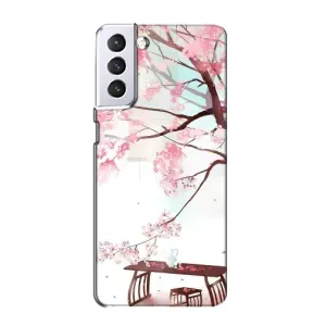 Чехол с принтом САКУРЫ на Samsung Galaxy S21 (Чайная церемония)