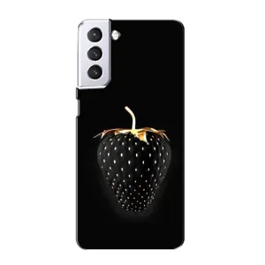 Чохол з зображенням смачної їжі для Samsung Galaxy S21 (Чорна полуниця)