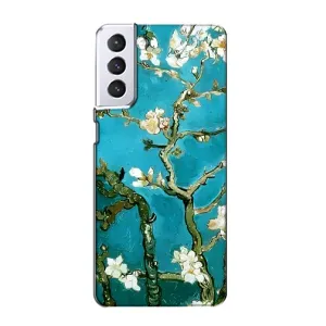 Чехол с принтом САКУРЫ на Samsung Galaxy S21 (Цветение Сакуры)