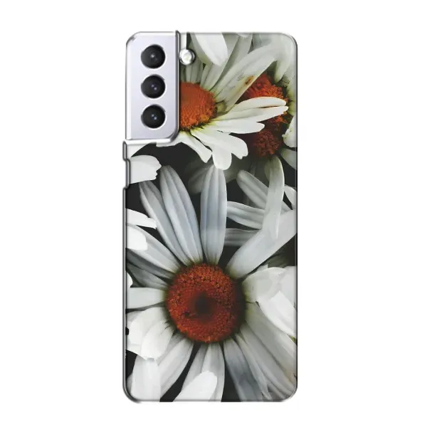 Чехол с рисунком «Цветы Ромашки» для Samsung Galaxy S21 Чехол с рисунком «Цветы Ромашки» для Samsung Galaxy S21