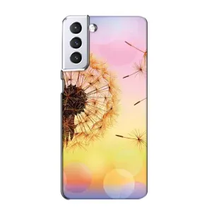 Силиконовый Чехол с одуванчиками на Samsung Galaxy S21 (Цветок-одуванчик)