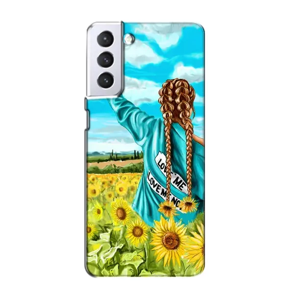 Чехол с рисунком «Девушка на поле» для Samsung Galaxy S21