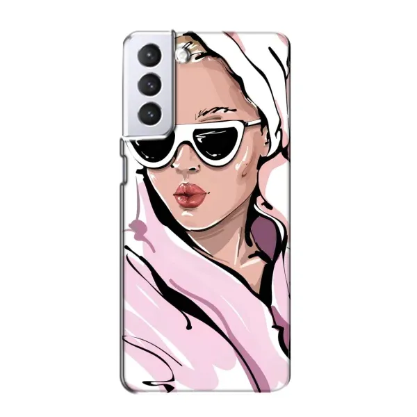 Чехол с рисунком «Девушка в халате» для Samsung Galaxy S21