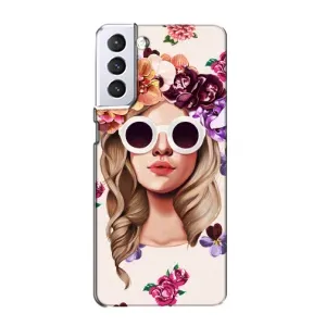 Чехол с картинкой Модные Девчонки Samsung Galaxy S21 (Девушка в очках)