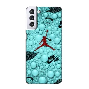 Силиконовый Чехол Nike Air Jordan на Самсунг С21 (Джордан Найк)
