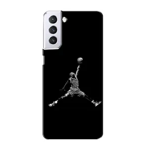 Силиконовый Чехол Nike Air Jordan на Самсунг С21 (Джордан)