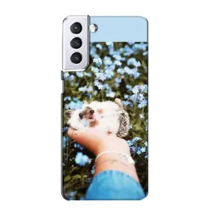 Чохли з зображенням різних тварин на Samsung Galaxy S21 (Їжачок в руці)