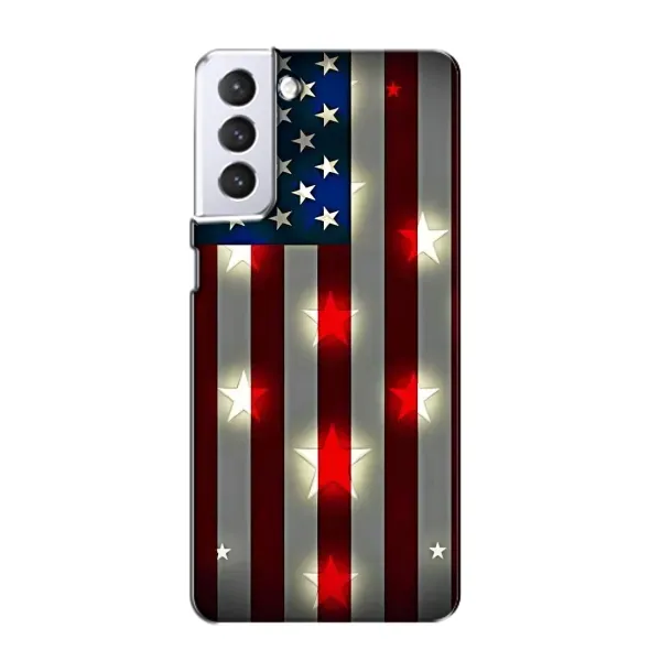 Чехол с рисунком «Флаг США 2» для Samsung Galaxy S21 Чехол с рисунком «Флаг США 2» для Samsung Galaxy S21