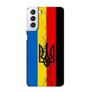 Чехлы УПА (Красно-Чёрный) на Samsung Galaxy S21 (Флаг УПА)