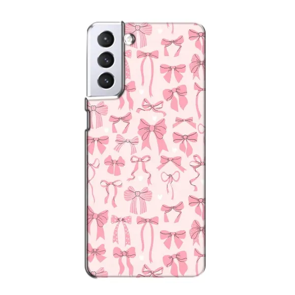 Чехол с рисунком «Фон бантики» для Samsung Galaxy S21 Чехол с рисунком «Фон бантики» для Samsung Galaxy S21