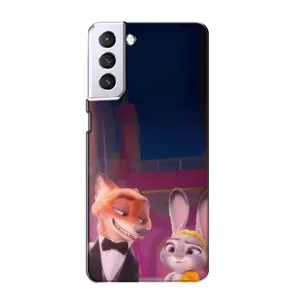 Силиконовый чехол с принтом Зоотрополіс для Samsung Galaxy S21 (Главные герои)