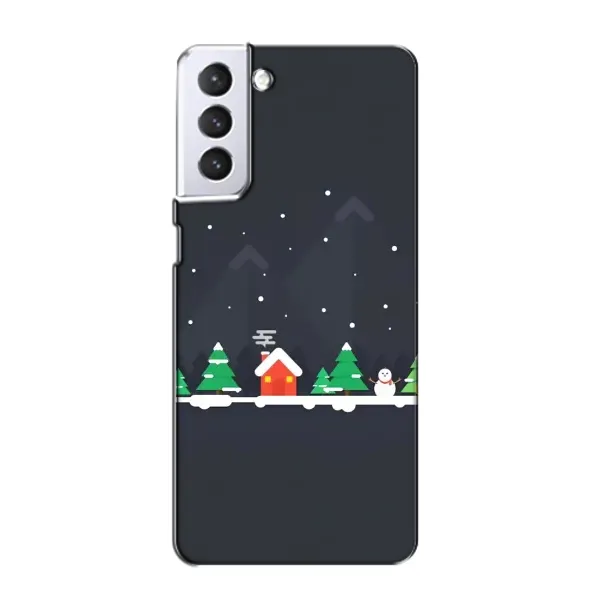 Чехол с рисунком «Город зимний» для Samsung Galaxy S21