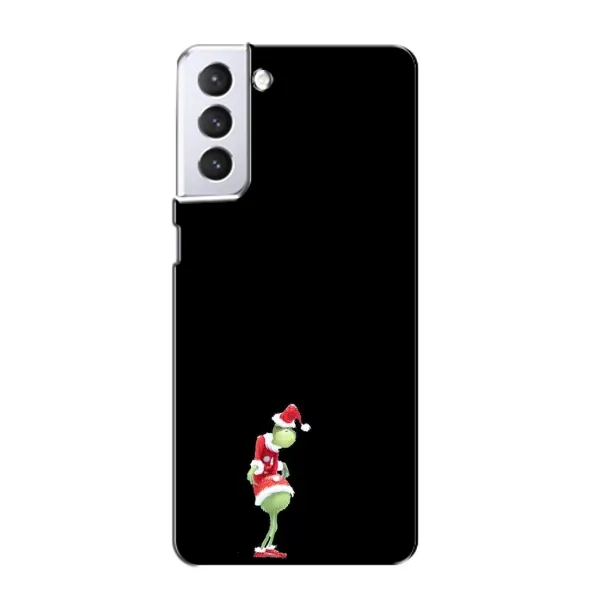 Чехол с рисунком «Гринч на чорном» для Samsung Galaxy S21 Чехол с рисунком «Гринч на чорном» для Samsung Galaxy S21