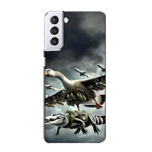 Чохол з мемами траралело тралала для Samsung Galaxy S21 (Гусіні і крокоділо)