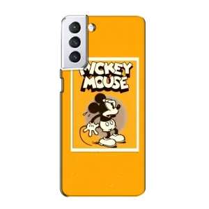 Чехлы с принтом Микки Маус на Samsung Galaxy S21 (Испуганный Микки)