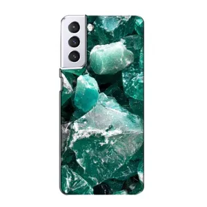 Чохол (Дорого-богато) на Samsung Galaxy S21 (Смарагд)