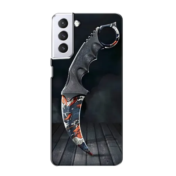 Чехол с рисунком «Кинжал КС ГО» для Samsung Galaxy S21
