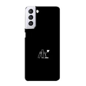 Чохол з картинками на чорному фоні для Samsung Galaxy S21 (Книжки)