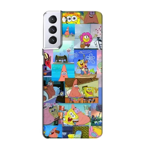 Чехол с рисунком «Комиксы Спанч Боб» для Samsung Galaxy S21 Чехол с рисунком «Комиксы Спанч Боб» для Samsung Galaxy S21