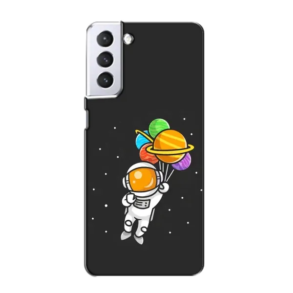 Чехол с рисунком «Космонавт с шариками» для Samsung Galaxy S21 Чехол с рисунком «Космонавт с шариками» для Samsung Galaxy S21