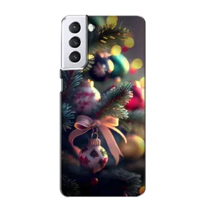 Чехлы на Новый Год Samsung Galaxy S21 (Красивая елочка)