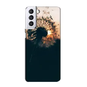 Силиконовый Чехол с одуванчиками на Samsung Galaxy S21 (Красивый одуванчик)