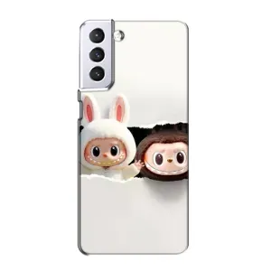 Чехол с принтом Лабубу для Samsung Galaxy S21 (Фигурки Labubu)